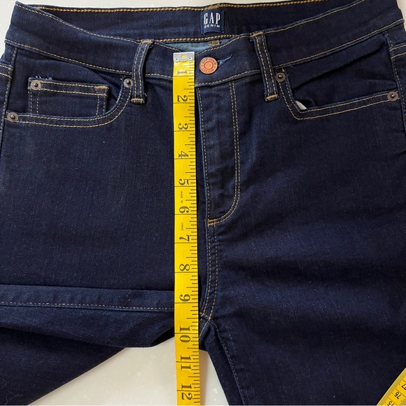 GAP⎮True Skinny⎮Dark Wash⎮29 long⎮like-new - Picture 6 of 12